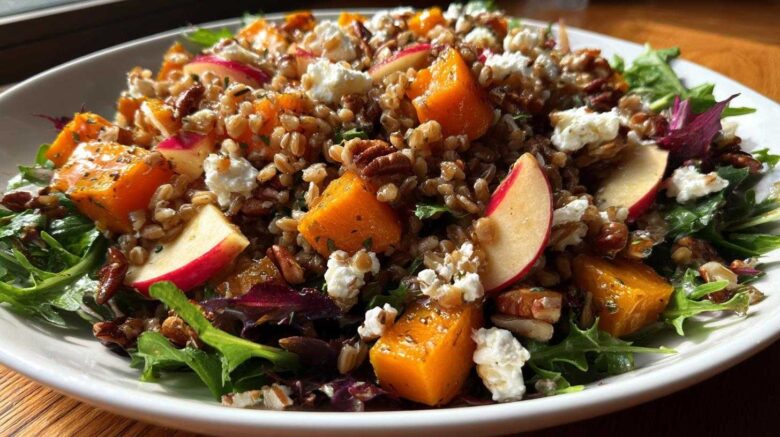 Harvest Farro Salad with Maple Vinaigrette