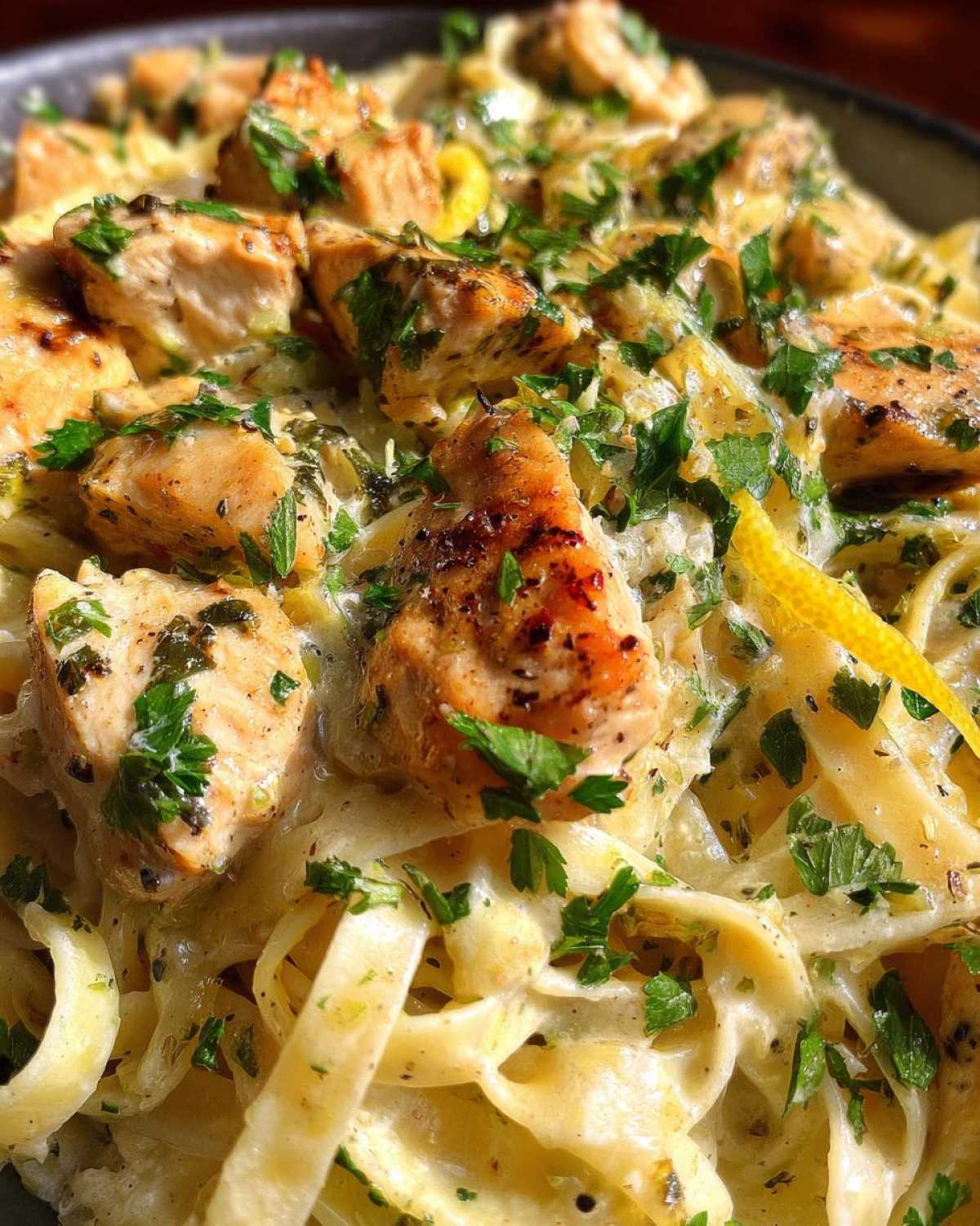 Lemon Pepper Chicken Fettuccine - detail 2