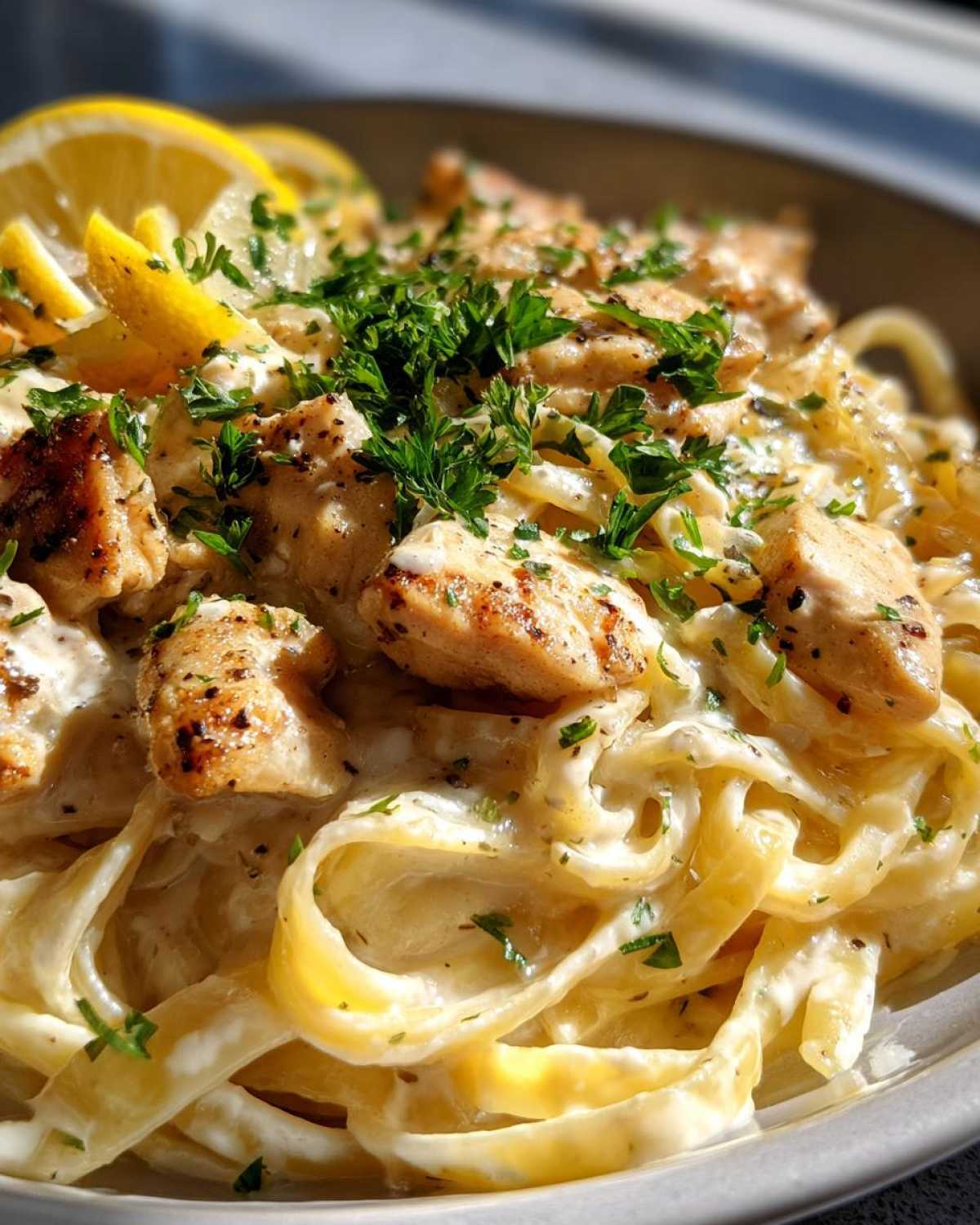 Lemon Pepper Chicken Fettuccine - detail 3
