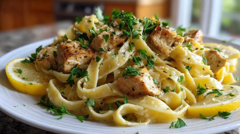 Lemon Pepper Chicken Fettuccine