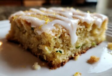 Lemon Zucchini Bars with Glaze