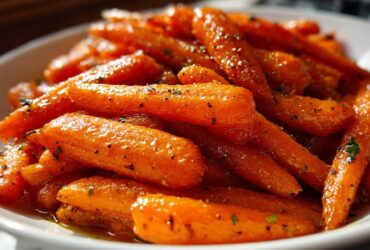Maple Dijon Glazed Carrots
