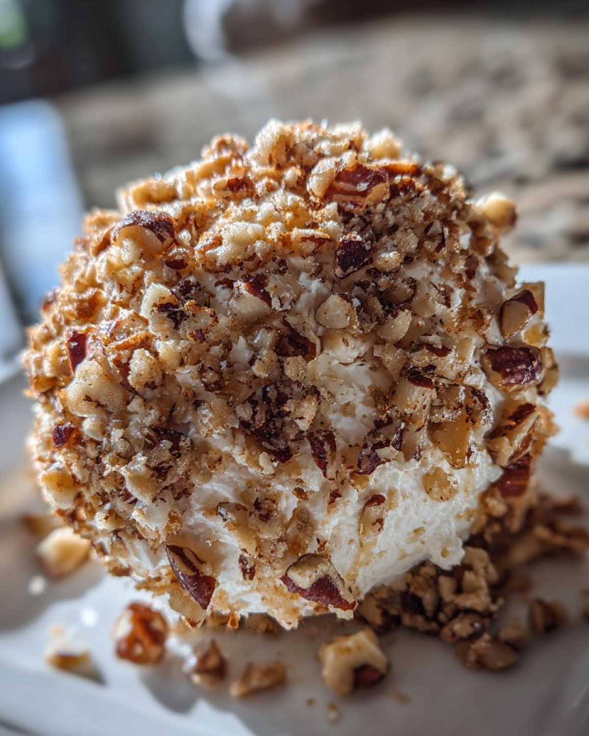 Maple Pecan Cheese Ball (Holiday Appetizer) - detail 1