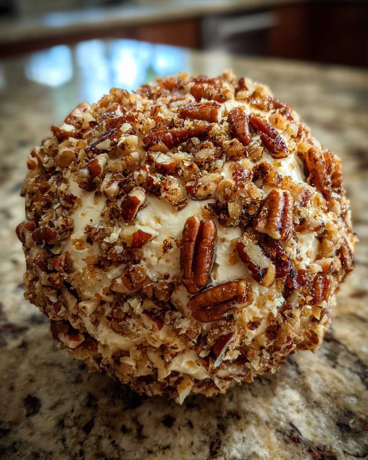 Maple Pecan Cheese Ball (Holiday Appetizer) - detail 3