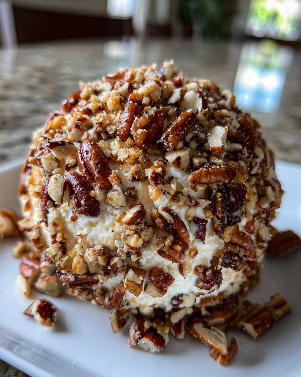 Maple Pecan Cheese Ball (Holiday Appetizer) - detail 4