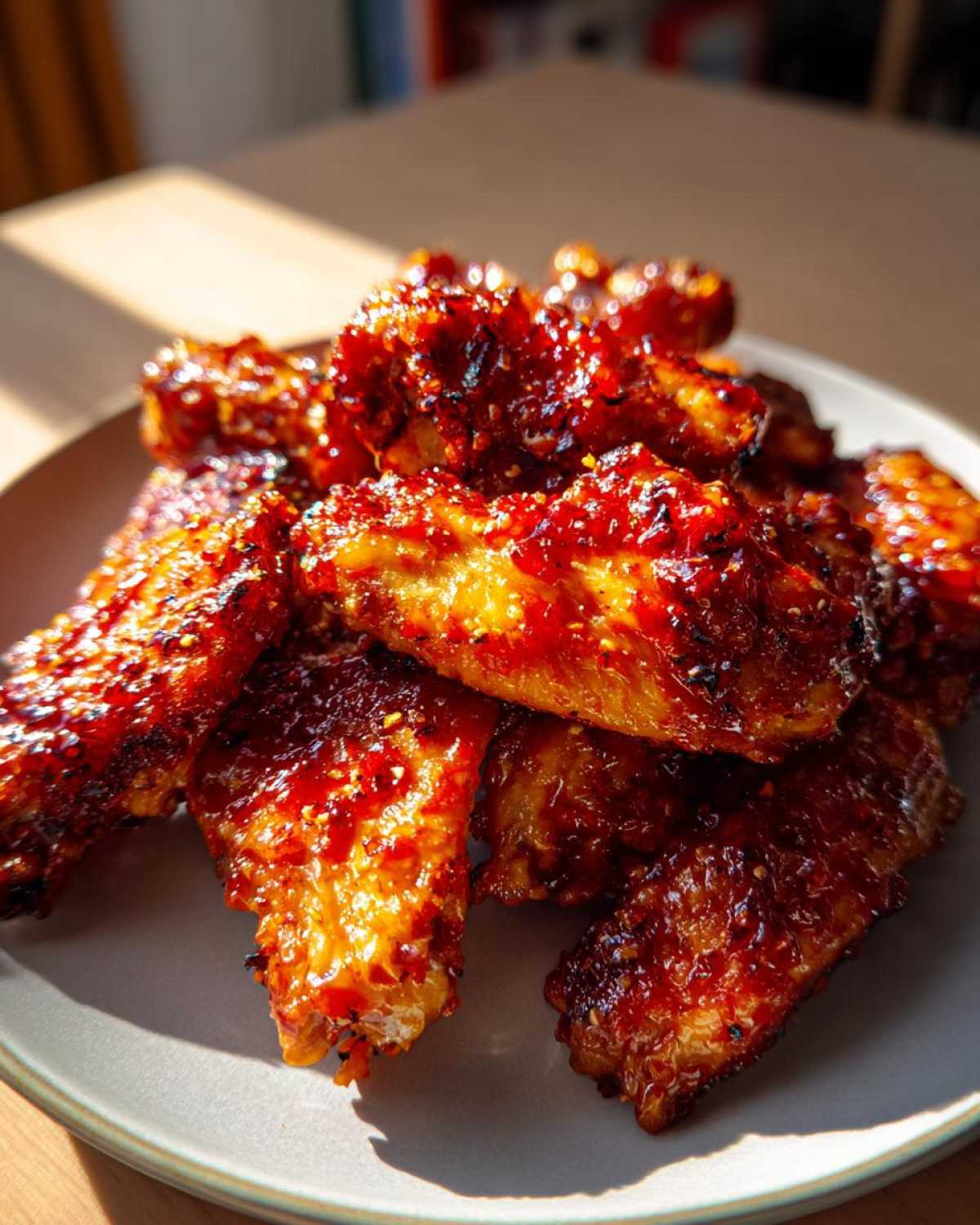 Maple Sriracha Glazed Chicken Wings - detail 1