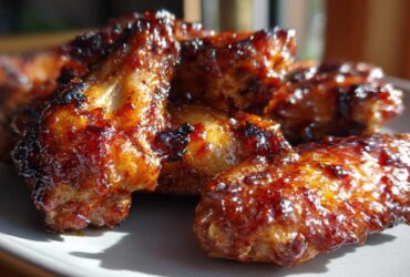 Maple Sriracha Glazed Chicken Wings