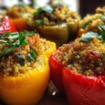 Mediterranean Quinoa Stuffed Peppers
