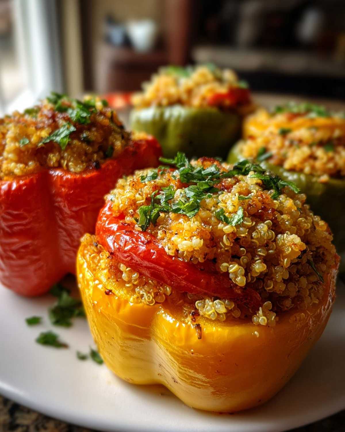 Mediterranean Quinoa Stuffed Peppers - detail 2