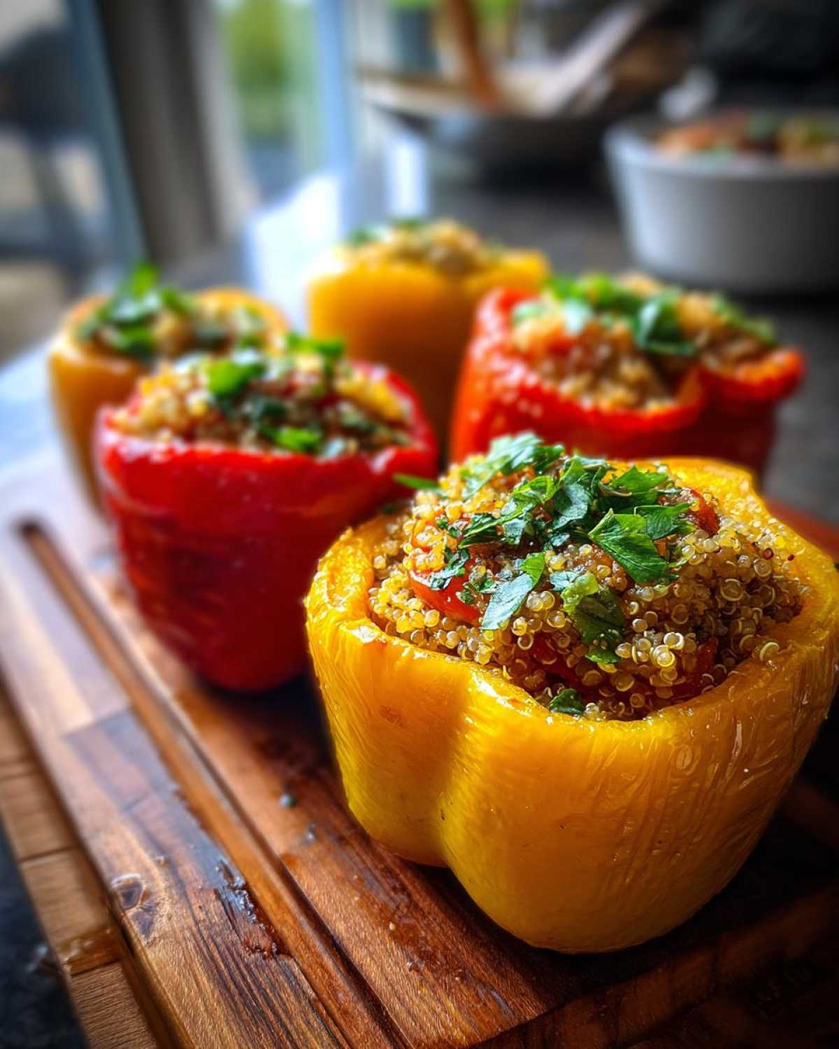 Mediterranean Quinoa Stuffed Peppers - detail 3