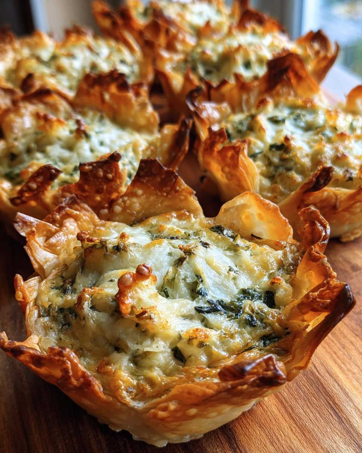 Mini Spinach Artichoke Dip Tarts - detail 2