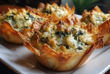 Mini Spinach Artichoke Dip Tarts