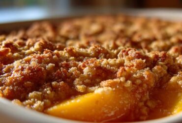 Oatmeal Peach Crisp (with Fresh Peaches)