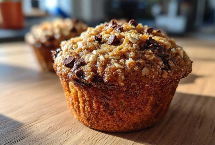 Oatmeal chocolate chip muffins