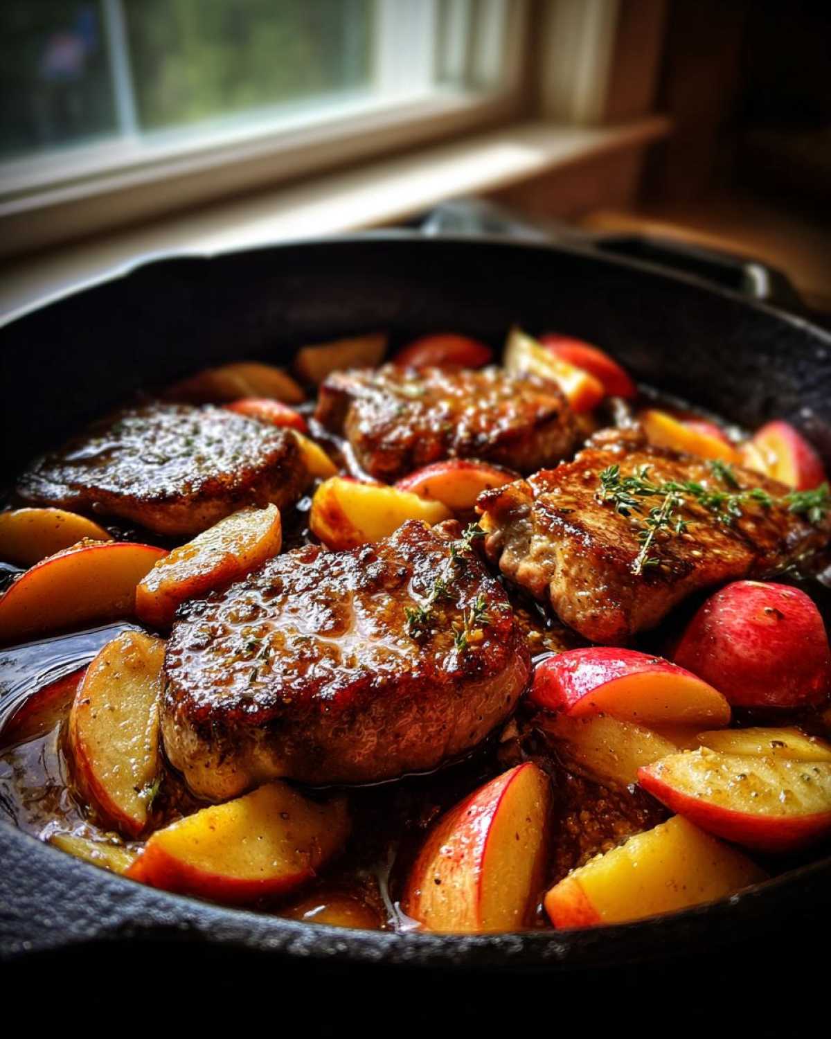 One-Pan Pork and Apples Skillet - detail 2
