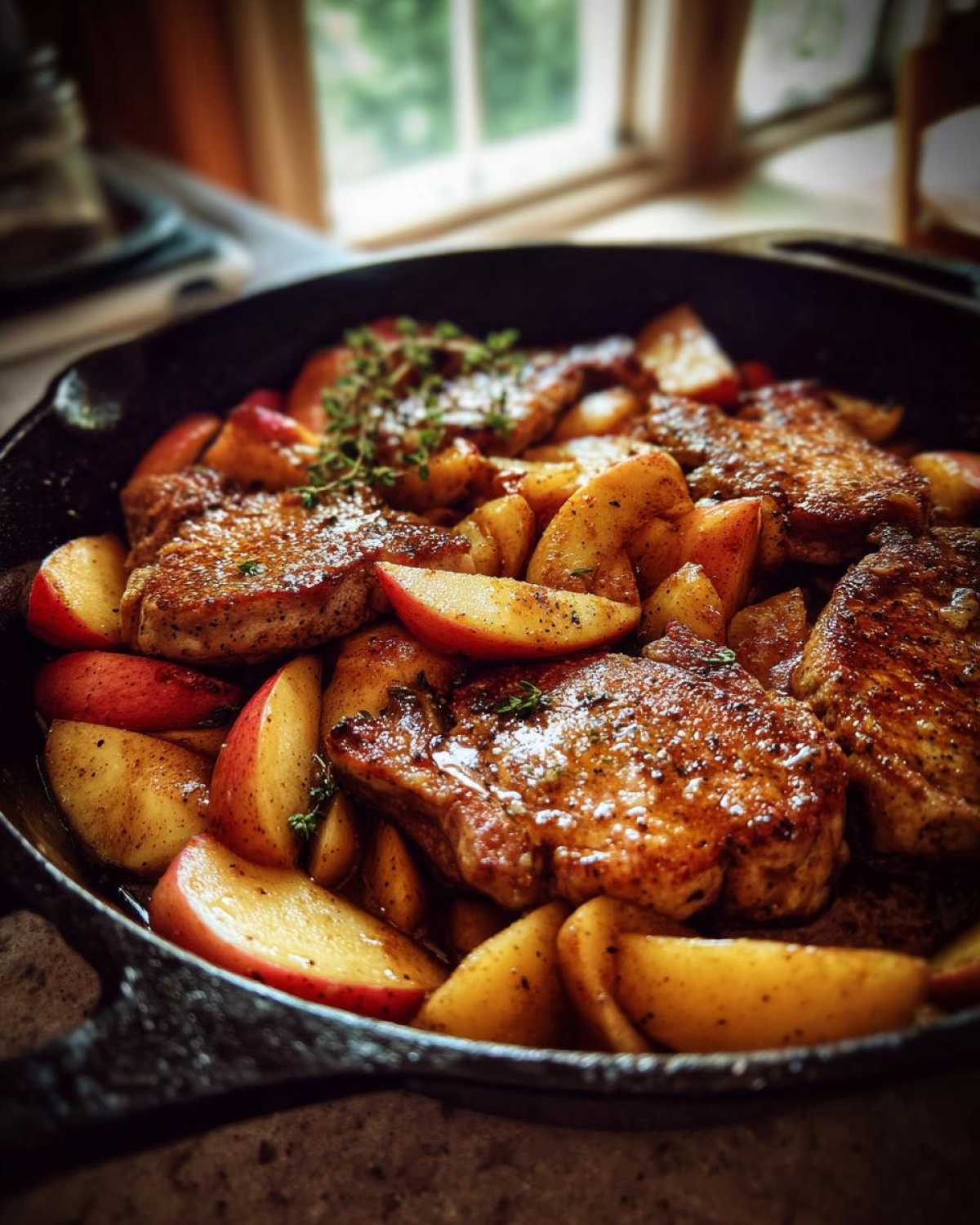 One-Pan Pork and Apples Skillet - detail 3