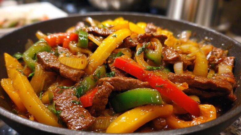 One-Pot Beef & Peppers Skillet