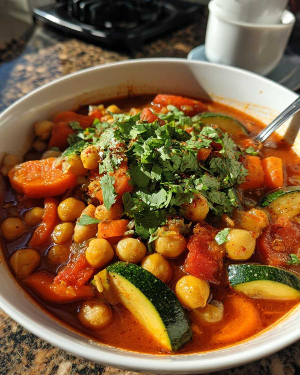 One-Pot Moroccan Chickpea Stew - detail 3