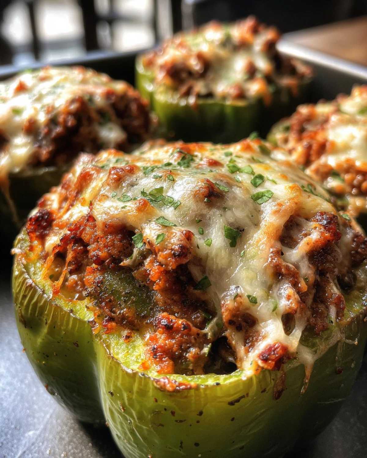 Philly Cheesesteak Stuffed Peppers - detail 4