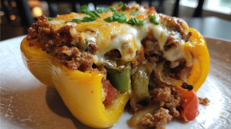 Philly Cheesesteak Stuffed Peppers