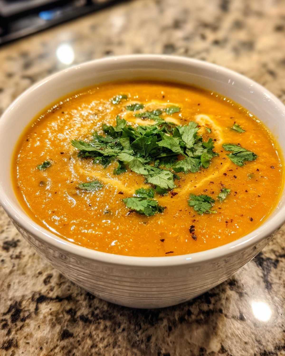 Pumpkin Curry Lentil Soup - detail 3