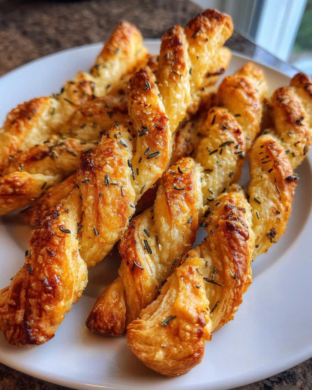 Rosemary Garlic Puff Pastry Twists - detail 1