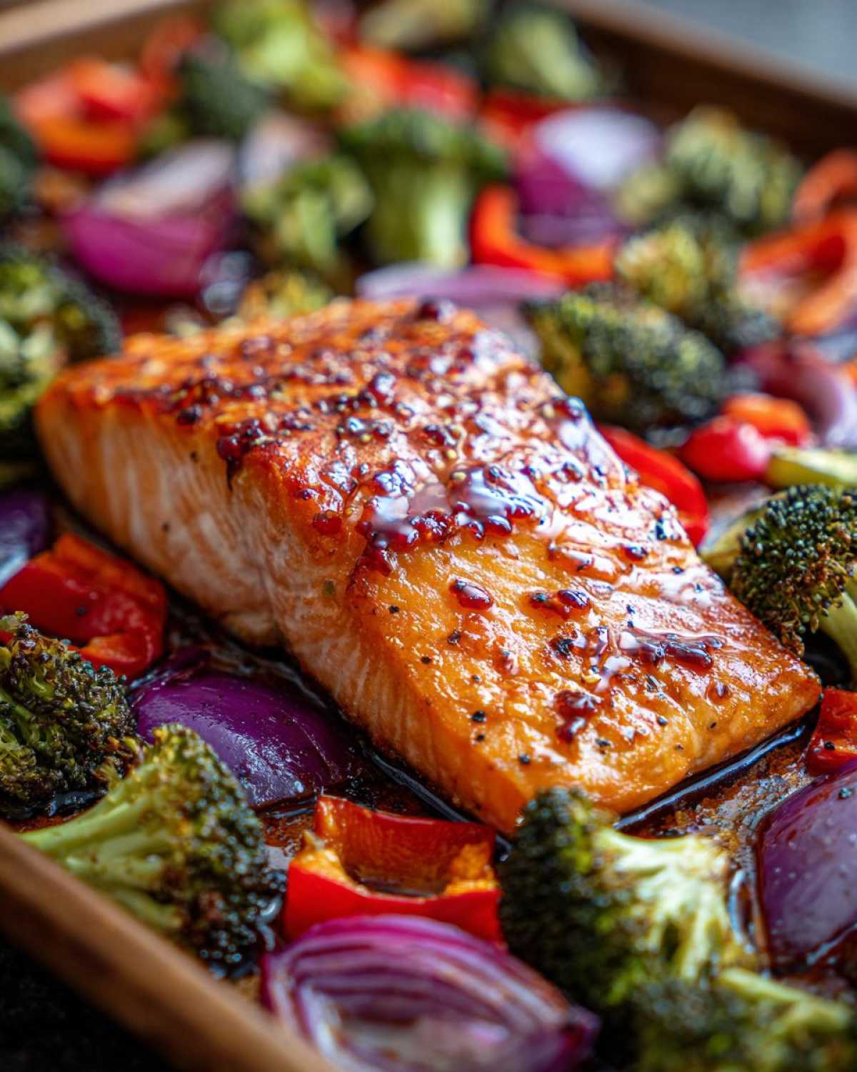 Sheet Pan Honey Garlic Salmon & Veggies - detail 1
