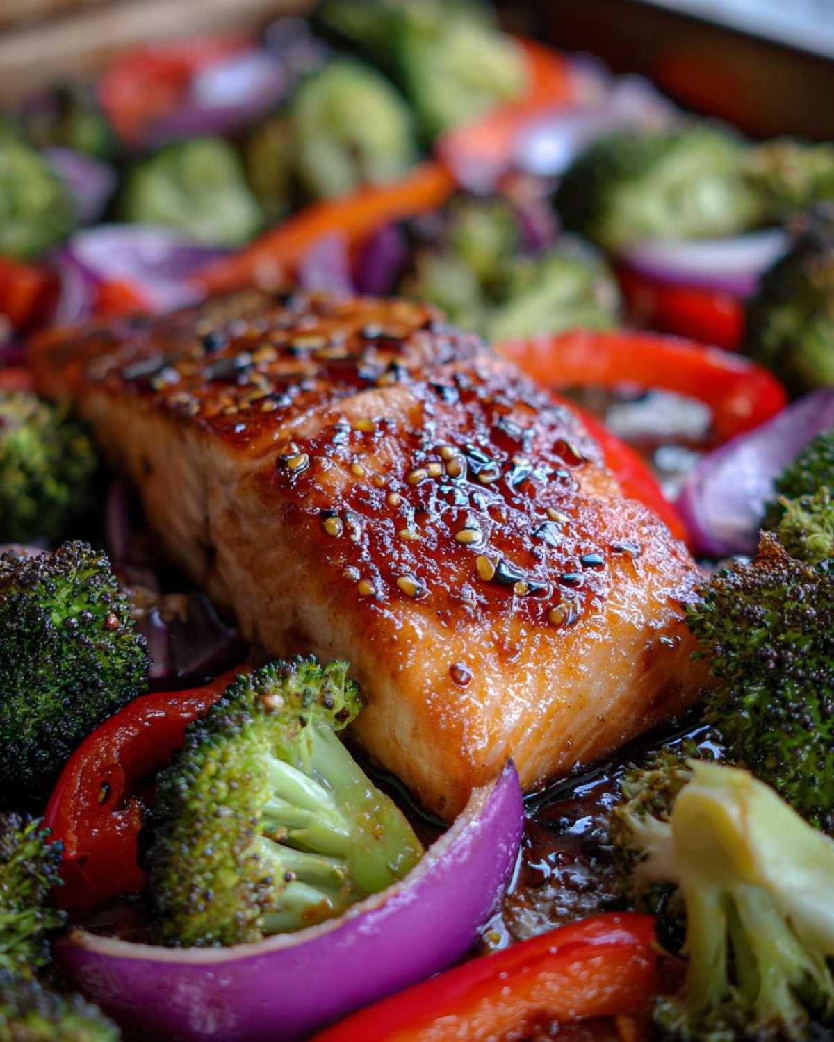 Sheet Pan Honey Garlic Salmon & Veggies - detail 2