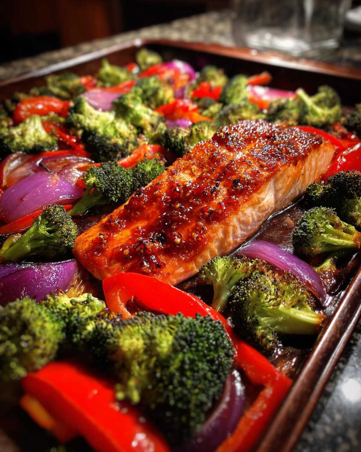 Sheet Pan Honey Garlic Salmon & Veggies - detail 3
