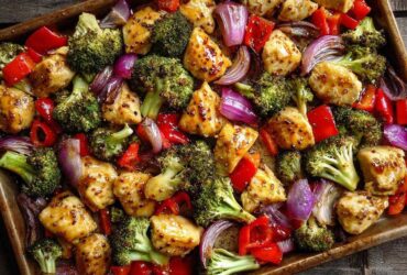 Sheet Pan Maple Dijon Chicken with Veggies