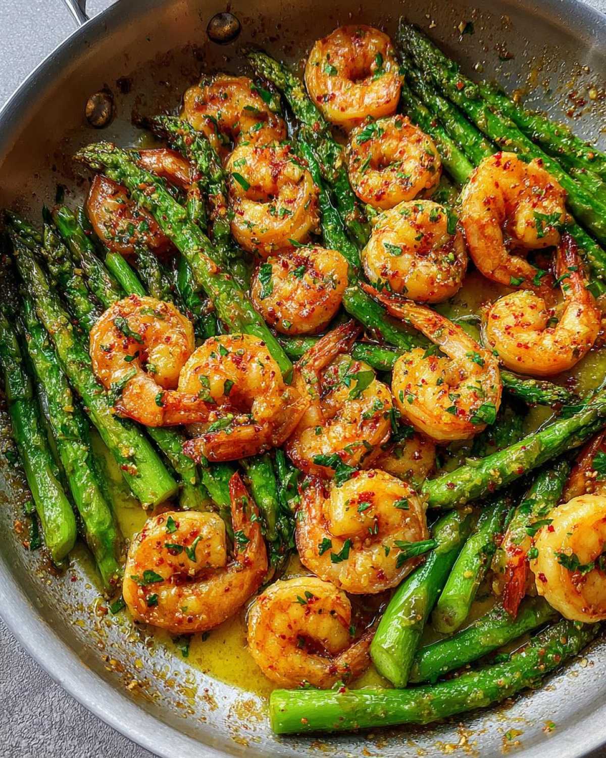 Skillet Shrimp and Asparagus - detail 4
