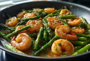 Skillet Shrimp and Asparagus