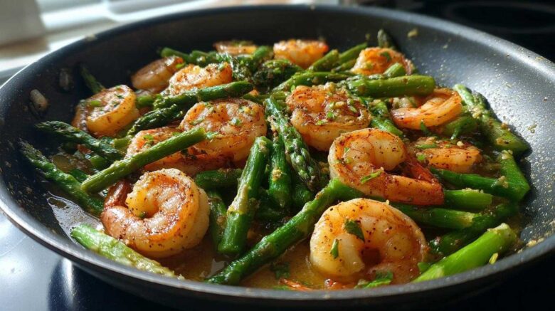 Skillet Shrimp and Asparagus