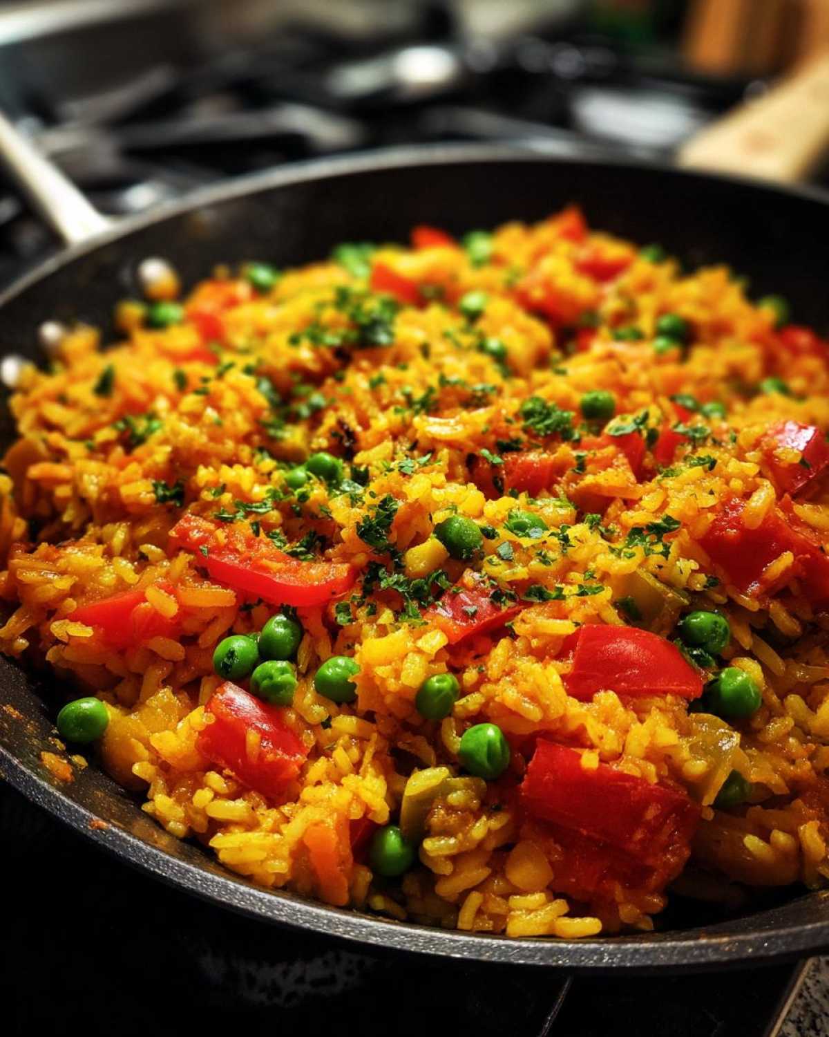 Skillet Vegetable Paella - detail 3
