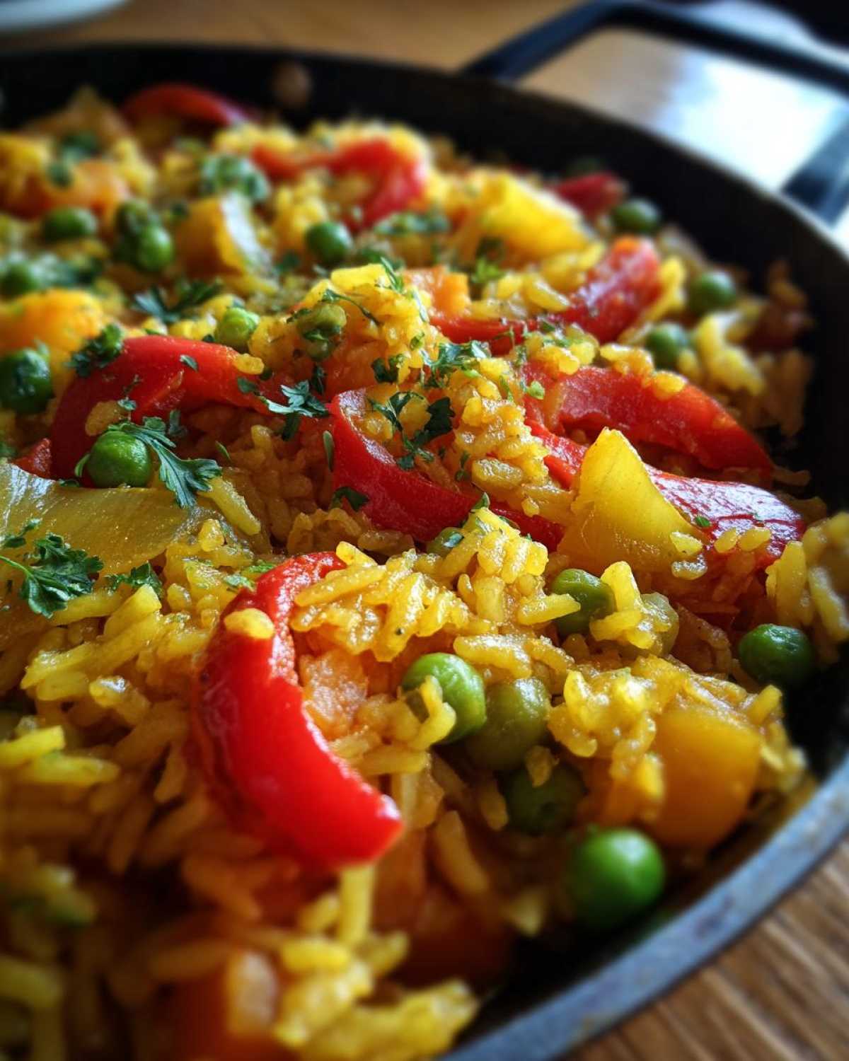 Skillet Vegetable Paella - detail 4