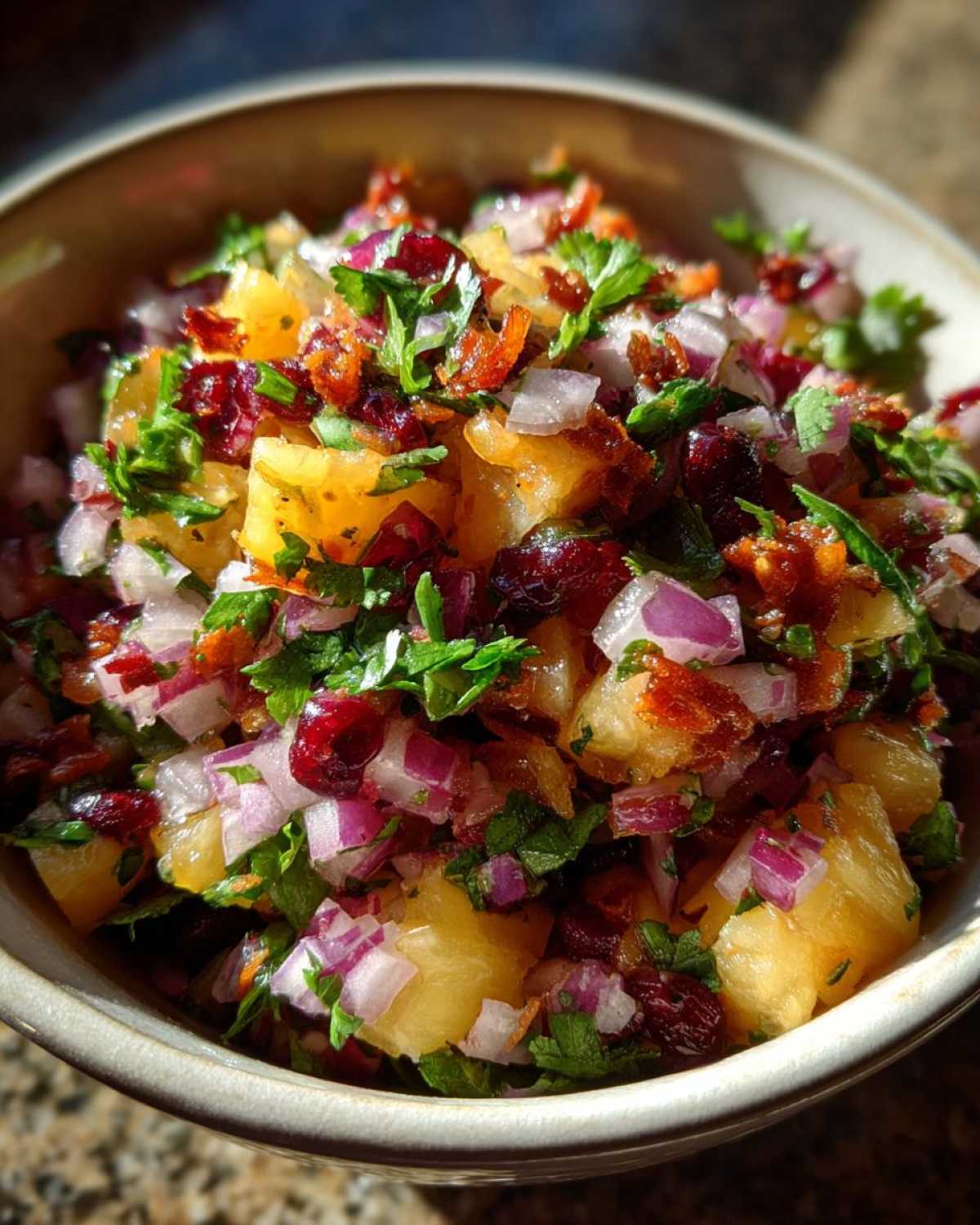Spiced Cranberry Pineapple Salsa - detail 4