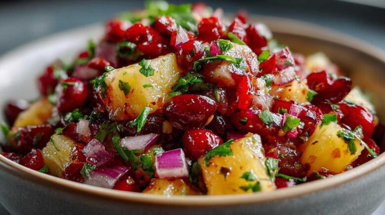 Spiced Cranberry Pineapple Salsa