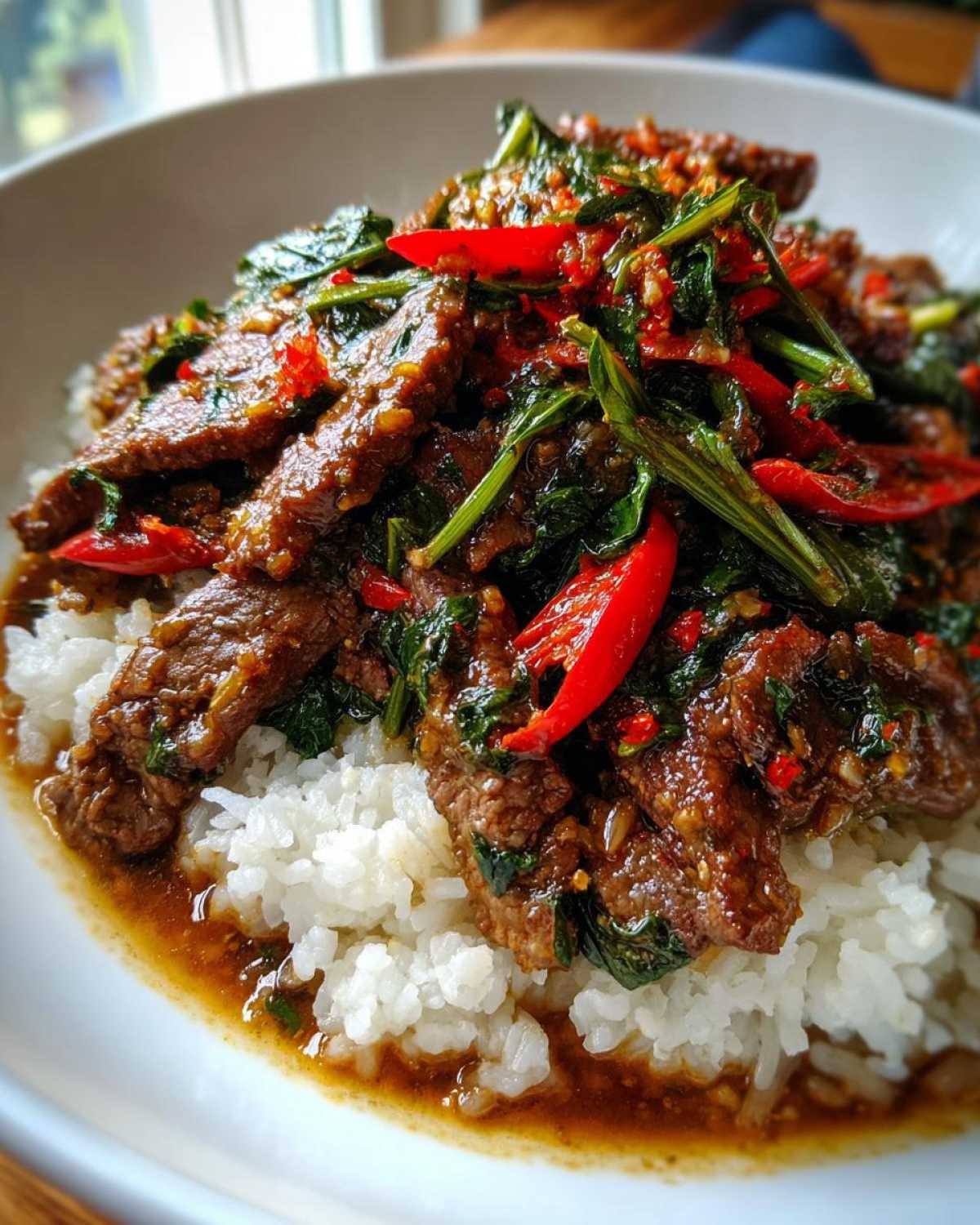 Spicy Thai Basil Beef - detail 1