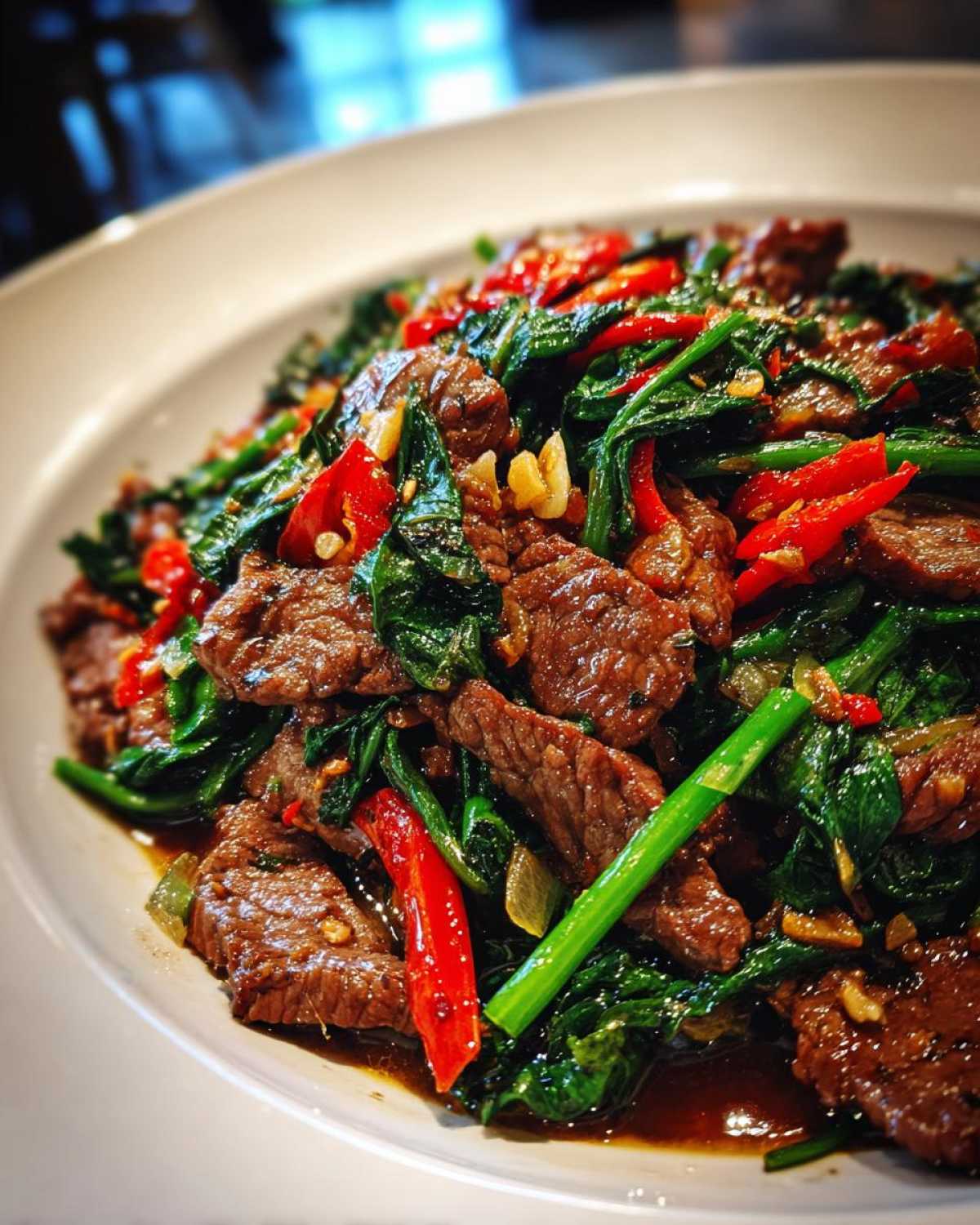 Spicy Thai Basil Beef - detail 4