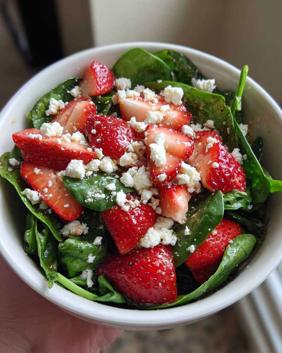 Spinach Strawberry Feta Salad - detail 3