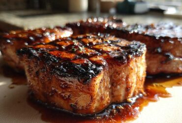 Sticky Maple Glazed Pork Chops