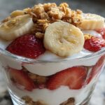 Strawberry Banana Greek Yogurt Parfait