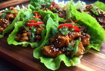 Teriyaki Chicken Lettuce Cups