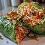 Thai Peanut Chicken Salad Wrap