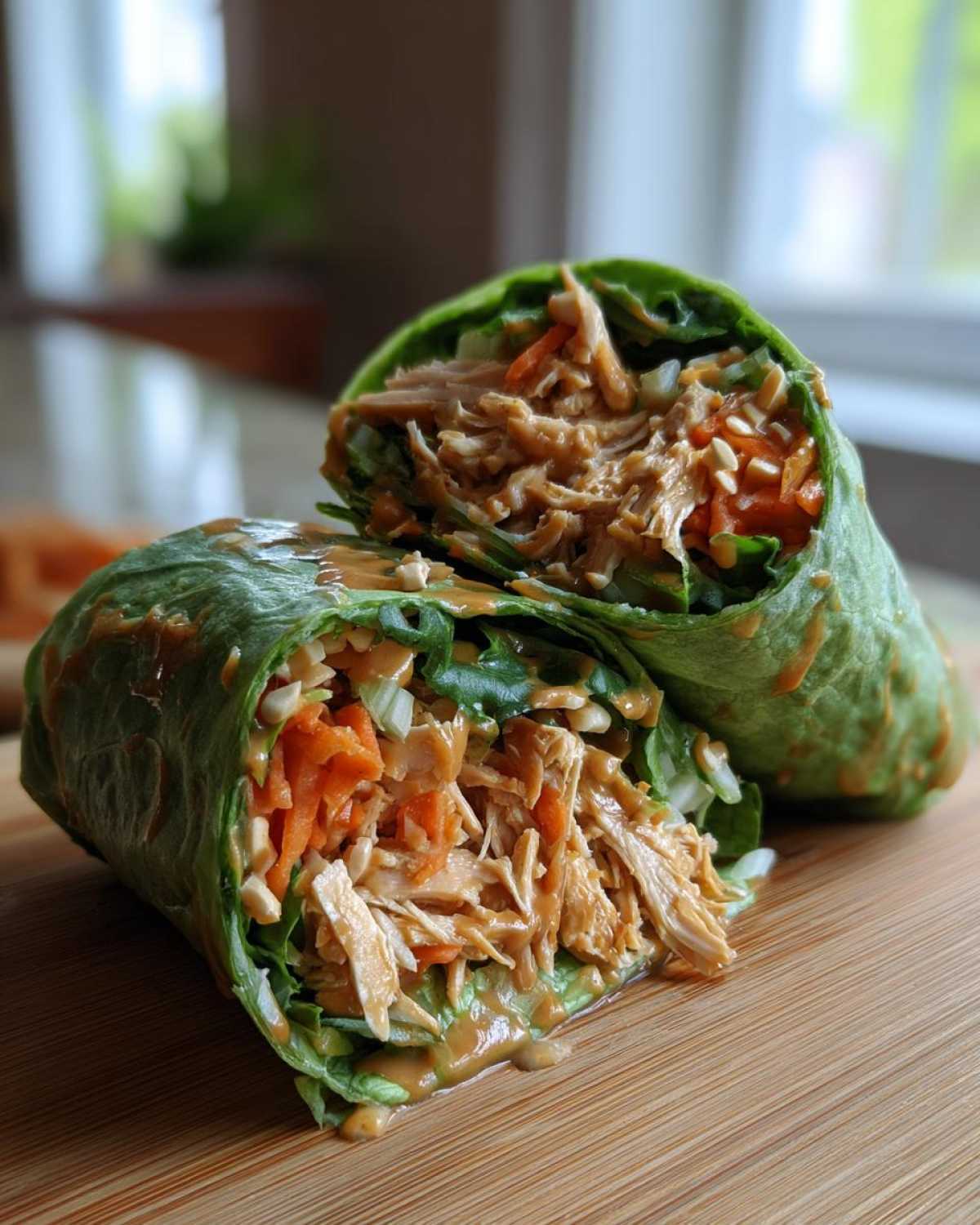 Thai Peanut Chicken Salad Wrap - detail 3