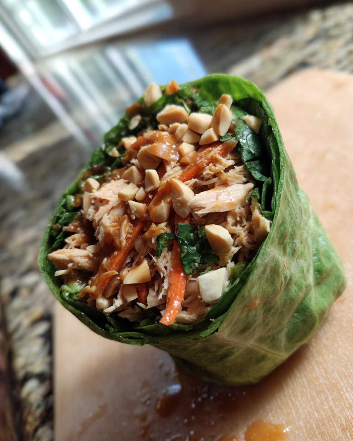Thai Peanut Chicken Salad Wrap - detail 4