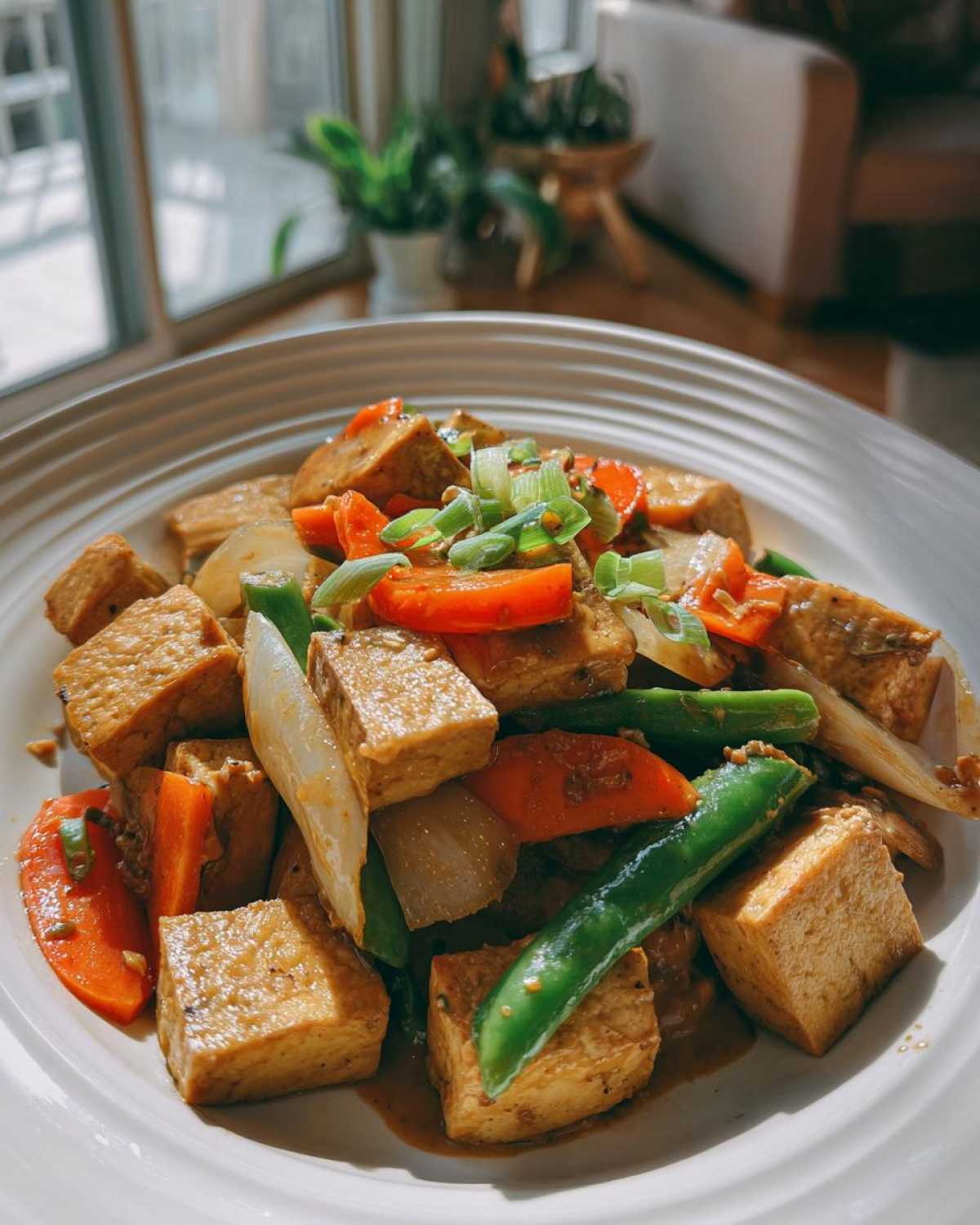 Tofu Stir-Fry with Peanut Sauce - detail 3