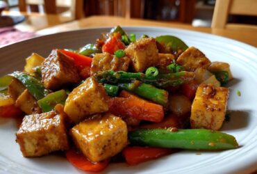 Tofu Stir-Fry with Peanut Sauce