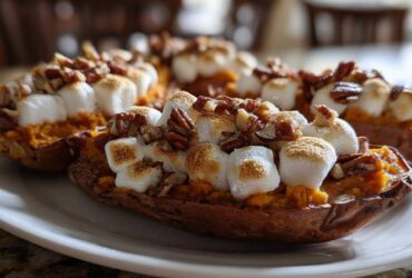 Twice-Baked Sweet Potato Skins