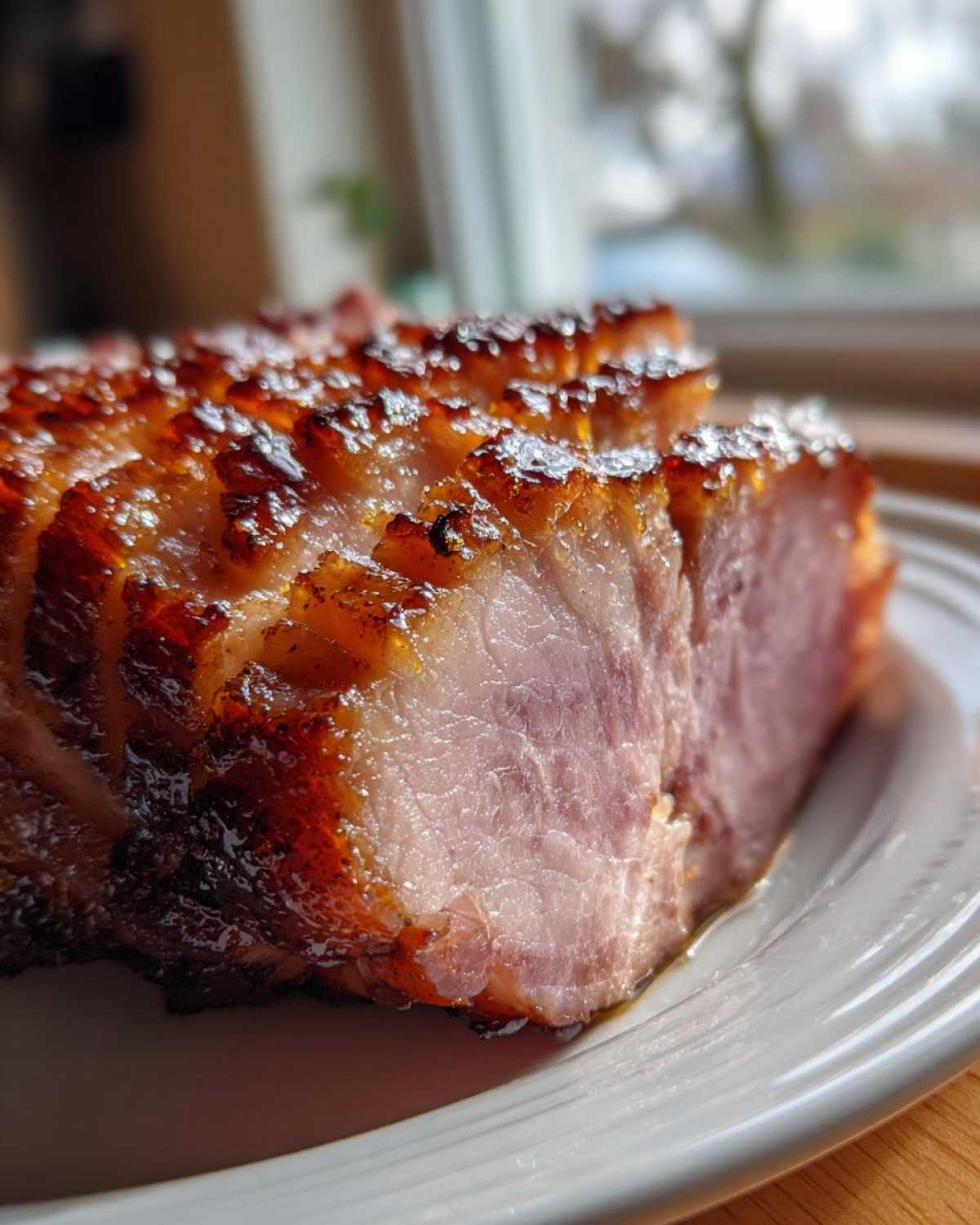 Brown Sugar Glazed Ham - detail 1